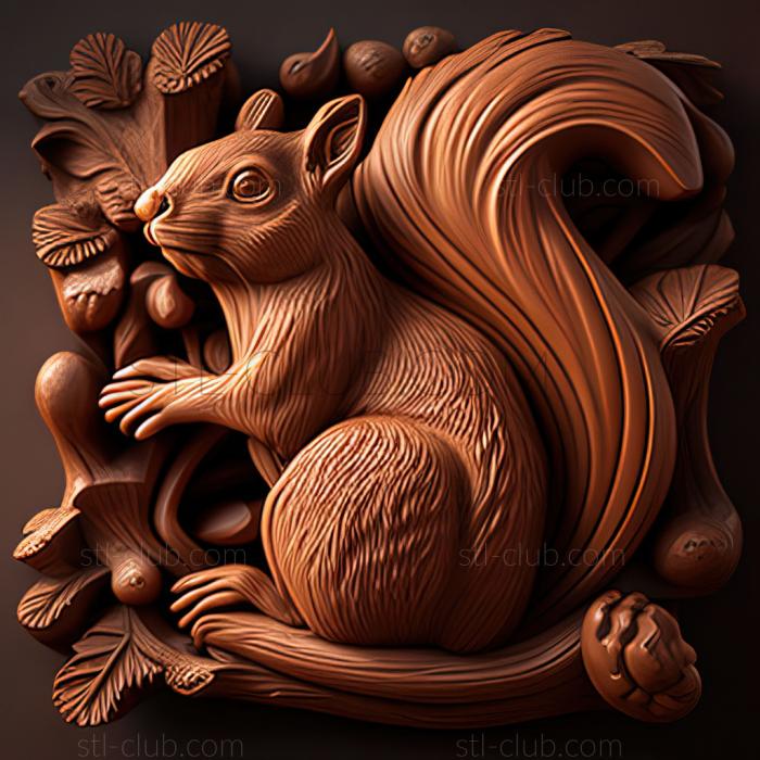 3D model st squirrel (STL)